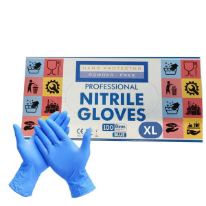 Rękawice nitrylowe niebieskie XL Smartnail 100szt