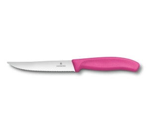 Nóż do steków Victorinox Swiss Classic Gourmet - różowy