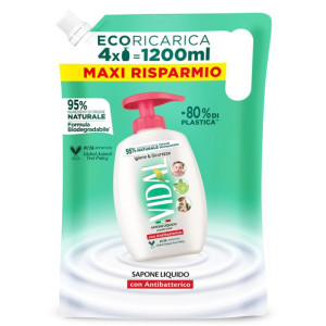 Vidal Antibatterico - Mydło w płynie Mięta i Limonka - uzupełnienie (1,2 L)