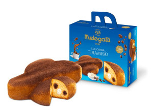 Melegatti Colomba Tiramisu - tradycyjna włoska babka z nadzieniem tiramisu