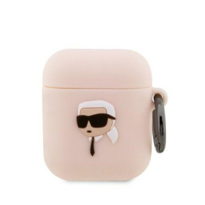 Oryginalne Etui KARL LAGERFELD KLA2RUNIKP do Apple Airpods 1 / 2 (3D Sil NF