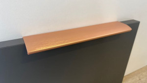 Uchwyt krawędziowy WŁOSKI  EDGE,  L-350 mm,  Miedź szczotkowana
