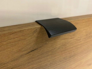 Uchwyt krawędziowy loft  WŁOSKI  EDGE,  L-40 mm,  Czarny mat