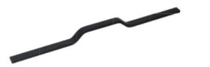 Uchwyt meblowy LOFT  UA130,  L-352 mm,  Czarny mat