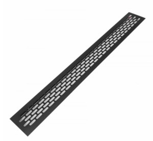 Kratka wentylacyjna meblowa  60 x 480 mm,  Czarny mat,  Loft