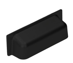 Uchwyt meblowy muszelka loft GAMET UP11/64 CZARNY MAT