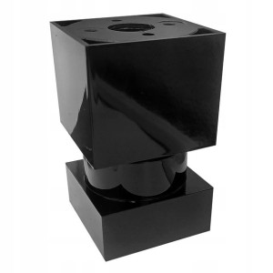 Nóżka meblowa H60 regulowana 45x45mm czarny połysk