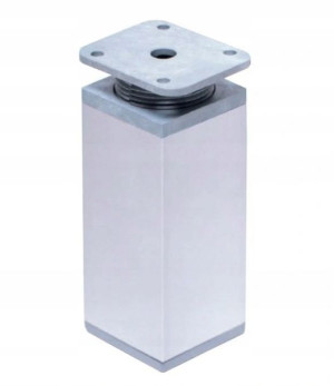 Nóżka meblowa H100 regulowana 40 X 40 mm alum+wkr
