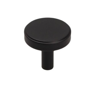 Gałka meblowa LOFT Okrągła GU18, Czarny mat 30 mm