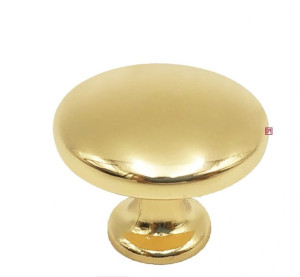 Gałka meblowa okrągła metalowa fi-30mm GG17-G3 złoty połysk
