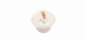 Gałka meblowa porcelanowa GP21-MLK-5,  Kłos