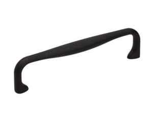 Uchwyt meblowy LOFT  UU58, Czarny mat, L- 128 mm