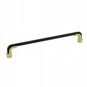 Uchwyt meblowy Loft  HERMES C-6519, L-320 mm, Czarny mat /złoty mat