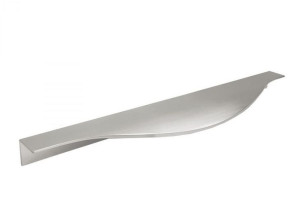 Uchwyt meblowy krawędziowy UA110  stal szczotkowana INOX  L-396 mm