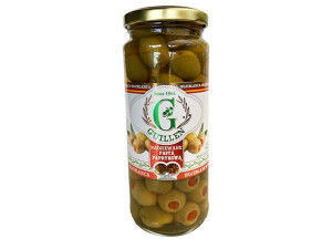 Oliwki Zielone Hojiblanca Hiszpańskie Nadziewane Pastą Paprykową 350g Guil