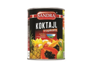 Koktajl Tropikalny W Syropie Ananas Papaja Guava W Syropie 580ml Sandra