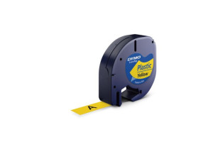 Taśma Dymo plastikowa 12 mm x 4 m - S0721570 - 59423 żółta