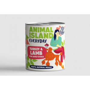 Animal Island Mokra Karma Everyday Dla Psa Indyk z Jagnięciną 800 g