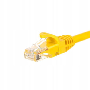 Netrack patchcord RJ45 kat. 5e UTP, 10 m żółty