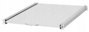 Netrack Półka 19” 1U 550mm wysuwana szary