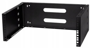 Uchwyt rama RACK 19” na ścianę 4U czarny STALFLEX