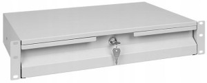 Szuflada do szafy RACK 19” 2U szary STALFLEX