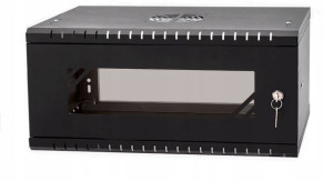 Szafa Wisząca Rack 19" 19'' 4U 350mm Czarna
