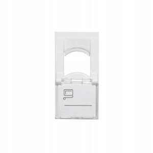 Netrack NBOX adapter 1M 1xkeystone z polem opisowy