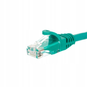 Netrack patchcord RJ45, kat. 5e UTP, 1,5m zielony