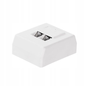 Netrack gniazdo kompletne natynkowe 2xRJ45 8p8c FT