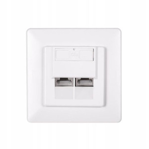 Netrack gniazdo kompletne podtynkowe 2xRJ45 8p8c F
