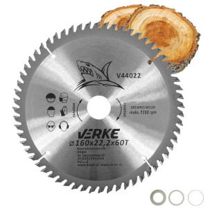 Piła Tarcza Widiowa Do Cięcia Drewna 160x22,2 60 Zębów Verke V44022 + Reduk