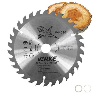 Piła Tarcza Widiowa Do Cięcia Drewna 160x20 30 Zębów Verke V44020 + Redukcj