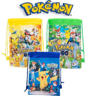 Worek na buty szkoła Torba ze sznurkiem POKEMON