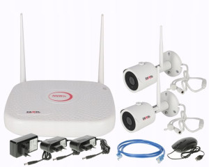 ZAMEL Zestaw Monitoringu WiFi FULL HD 2 Kamery 2Mp