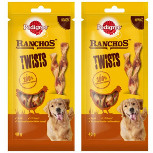 PEDIGREE Ranchos Twists 40gx2