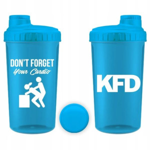 Shaker/bidon KFD 700 ml Cardio Niebieski