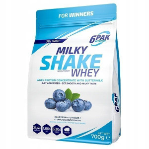 Białko 6PAK Milky Shake Whey 700g Jagoda