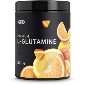 KFD Premium L- Glutamine 500g Pomarańcza-Cytryna
