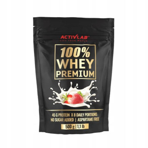 Białko Activlab 100% Whey Premium 500g Truskawka