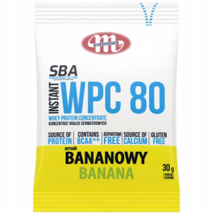Białko WPC 80 SBA Mlekovita 30g Banan
