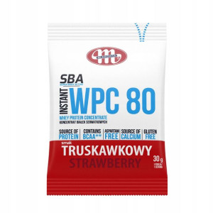 Białko WPC 80 SBA Mlekovita 30g Truskawka