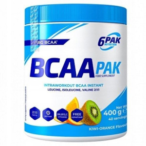 Aminokwasy 6PAK BCAA 400g Pomarańcza-Kiwi