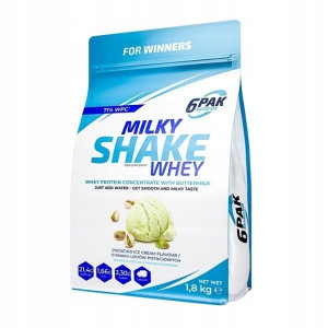 Białko 6PAK Milky Shake Whey 1800g Lody Pistacjowe