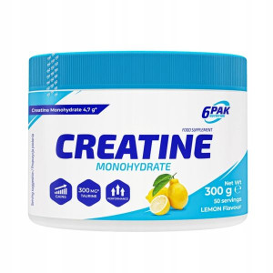 Kreatyna 6PAK Creatine Monohydrate 300g Lemon