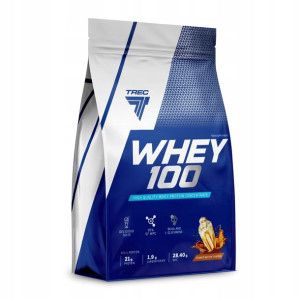 Białko Trec Whey 100 900g Masło Orzechowe