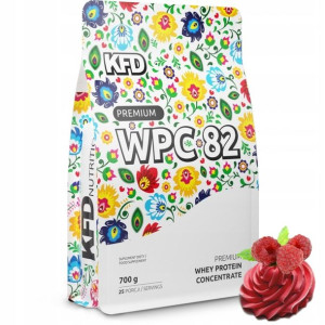 KFD Premium WPC 82 700 g Białko Krem malinowy