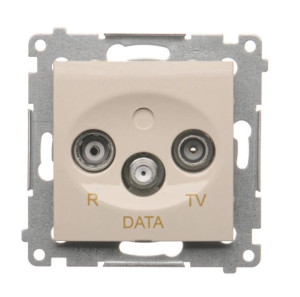 KONTAKT SIMON 54 Gniazdo Antenowe R TV DATA Krem