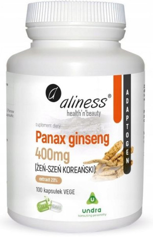 Aliness Panax Ginseng (ŻEŃ-SZEŃ KOREAŃSKI) 100kaps