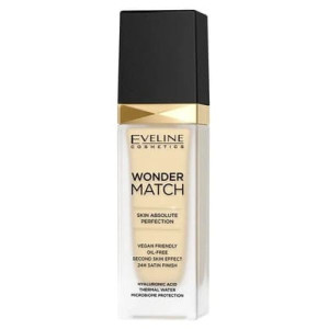 Eveline Cosmetics Wonder Match, luksusowy podkład dopasowujący się, 35 Sunn